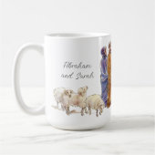 信仰アブラハムとサラ・マグ コーヒーマグカップ (左)