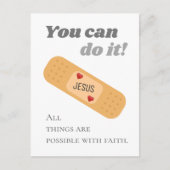 信仰イエスによってすべてのことが可能である ポストカード (正面)