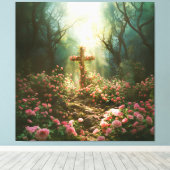 信仰インスパイア聖霊の壁芸術と自然 キャンバスプリント (インサイチュ (ウッドフロア))