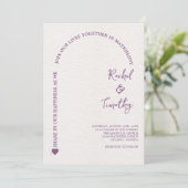 信仰エレガントに囲まれたホットピンク結婚ズ 招待状 (スタンド正面)