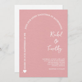 信仰エレガントの光の珊瑚の結婚枠 招待状