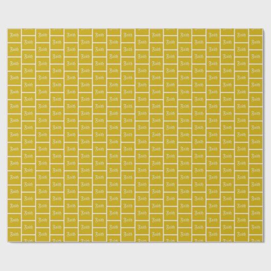 信仰エレガントヴィンテージ ラッピングペーパー (フラット)