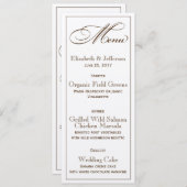 信仰エレガント希望と愛のメ結婚ニュー・カード メニュー (正面/裏面)