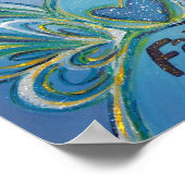 信仰エンジェル感動的ワードアートプリントポスター ポスター (角)