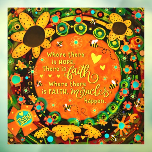 信仰オかわいらしレンジイエローフローラ(昆虫)マルハナバチイレリン ウィンドウサイン (シート3)