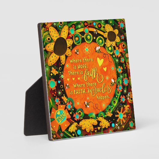 信仰オかわいらしレンジイエローフローラ(昆虫)マルハナバチイレリン フォトプラーク (正面)