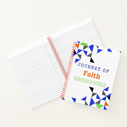信仰カラフルの感動的引用文 ノートブック (内部)