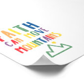 信仰カラフルはあなたの山のポスターを動かすことができる ポスター (角)