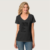 信仰キリスト教の信者感動的C Tシャツ (正面フル)
