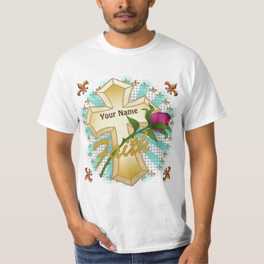 信仰キリスト教の十字架Tシャツ Tシャツ (正面)