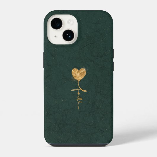 信仰キリスト教ハート iPhoneケース (裏面)