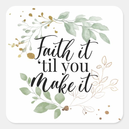 信仰キリスト教聖なる書物、 経典ユーカリプスグリーン スクエアシール (正面)