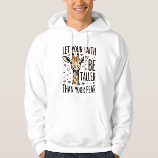 信仰キリン 励ましのヴィンテージTシャツ デザイン 1 パーカ (正面)