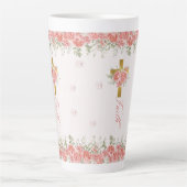 信仰ギフトフローラクロス カフェラテマグ (正面)