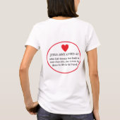 信仰ギフト収集 –  Tシャツ (裏面)