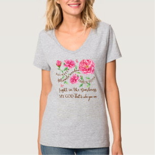 信仰クリスチャンの花イエス・ウェイメイカー私の神 Tシャツ