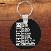 信仰クリスチャン宗教イエス主ギフトジェ キーホルダー (正面)