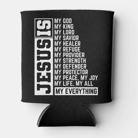 信仰クリスチャン宗教イエス主ギフトジェ 缶クーラー (正面)