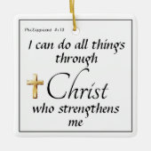 信仰クリスマスの装飾 セラミックオーナメント (正面)