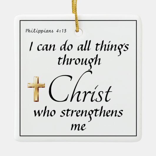 信仰クリスマスの装飾 セラミックオーナメント (正面)