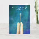 信仰クロスアート奨励ノートカード カード (正面)