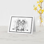 信仰クロスカード カード (黄色い花)