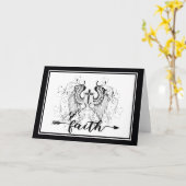 信仰クロスカード カード (黄色い花)