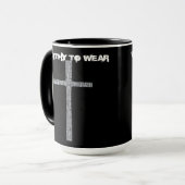 信仰クロス銀 – 衣服に値 マグカップ (正面左)