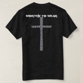 信仰クロス銀 – 衣服に値 Tシャツ