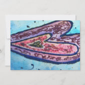 信仰グリッターハートカスタム招待状又は招待状 招待状 (正面)