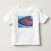 信仰グリッターハートラブアーカスタムトTシャツ トドラーTシャツ (正面)