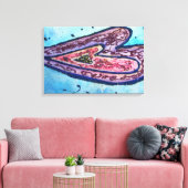 信仰グリッターハート絵画ズキャンバスアートプリント キャンバスプリント (インサイチュ (リビング))