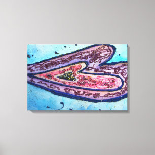 信仰グリッターハート絵画ズキャンバスアートプリント キャンバスプリント