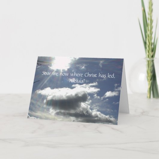 信仰シリーズの賛美歌からのイースターカード シーズンカード (正面)
