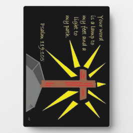 信仰シリーズPsalm 119:105聖なる書物、 経典アートプラーク フォトプラーク