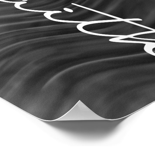 信仰タイポグラフィクリスチャン黒白モダン ポスター (角)