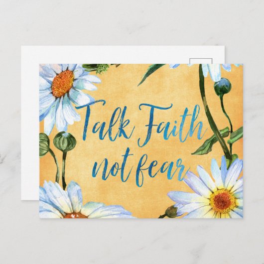 信仰デイジー引用文 ポストカード (正面/裏面)