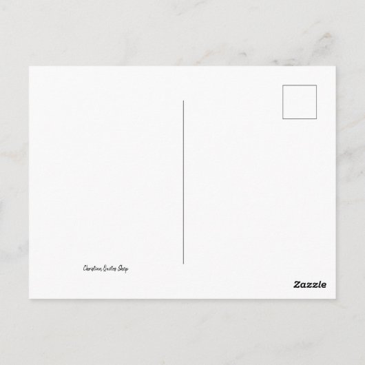 信仰デイジー引用文 ポストカード (裏面)