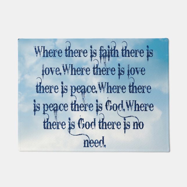 信仰ドアマット ドアマット (正面)