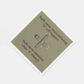 信仰ナプキンスと鋼製クロス スタンダードランチョンナプキン (角)