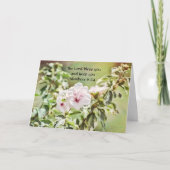 信仰ハイビスカスフラワー誕生日カード カード (正面)