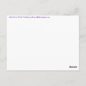 信仰ハートはがき ポストカード (裏面)