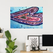 信仰ハートポスタープリント ポスター (ホームオフィス)