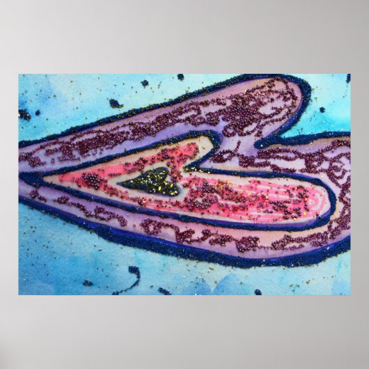 信仰ハートポスタープリント ポスター (正面)