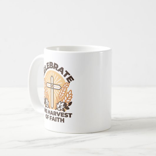 信仰ハーベストお祝い感動的 – アート コーヒーマグカップ