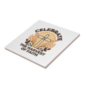 信仰ハーベストお祝い感動的 – アート タイル (側面)