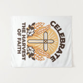 信仰ハーベストお祝い感動的 – アート タペストリー (正面(横))