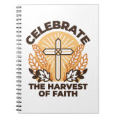 信仰ハーベストお祝い感動的 – アート ノートブック (正面)