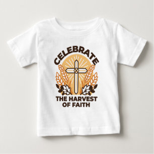 信仰ハーベストお祝い感動的 – アート ベビーTシャツ