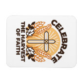 信仰ハーベストお祝い感動的 – アート マグネット (横)